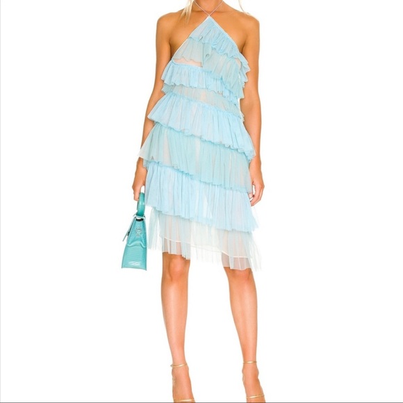 NWOT THE BAR Kai Dress in Amalfi Blue - Picture 1 of 9